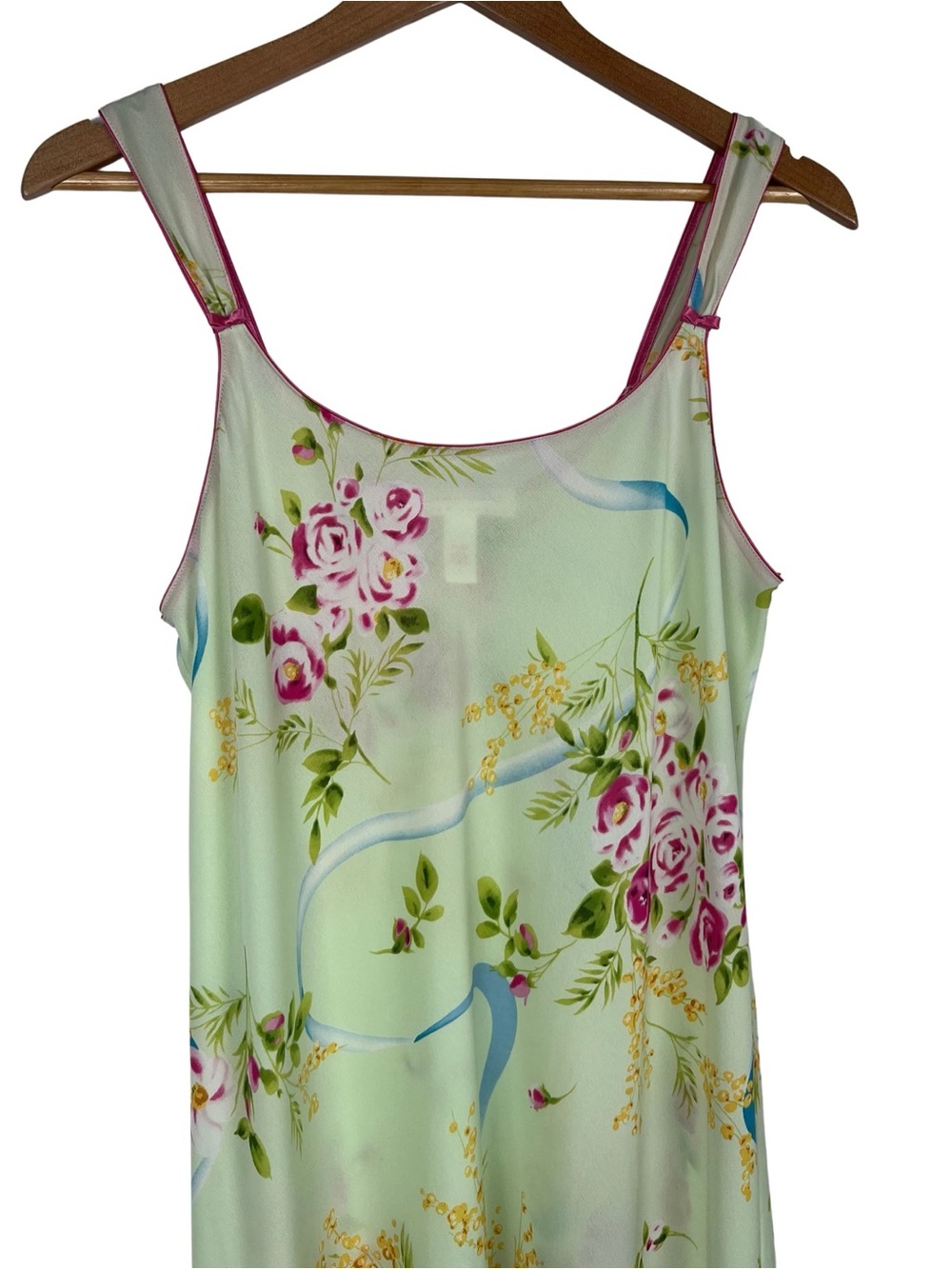 Oscar de la Renta Pink Label Floral Maxi Nightgown Slip Dress Women L Feminine - Picture 2 of 12